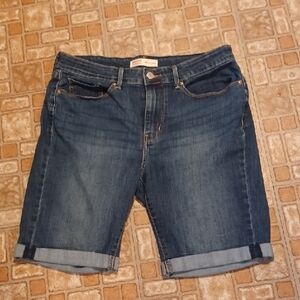 Signature by Levi Strauss Classic Blue Bermuda Shorts